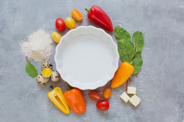 Miska pełna świeżych składników